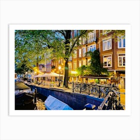 Amsterdam At Dusk 2 Art Print