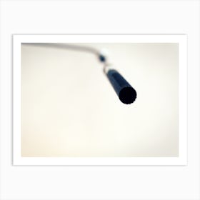 Condenser Microphone Hanging From The Ceiling Art Print