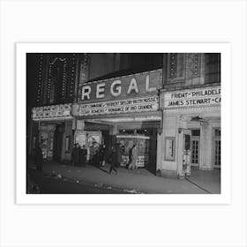 Untitled Photo, Possibly Related To Movie Theater, Southside, Chicago, Illinois By Russell Lee Art Print
