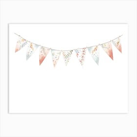 Watercolor Bunting Art Print