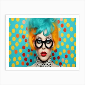 Polka Dot Girl 5 Art Print