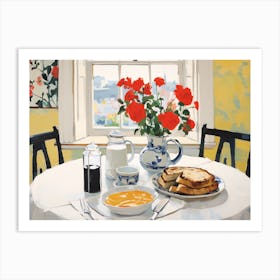 Sunday Breakfast - expressionism Art Print