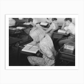 Untitled Photo, Possibly Related To Child Studying In School, Southeast Missouri Farms By Russell Lee Art Print