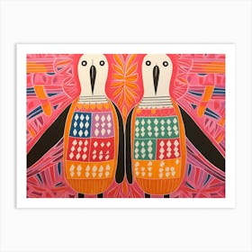 Albatross 2 Folk Style Animal Illustration Art Print