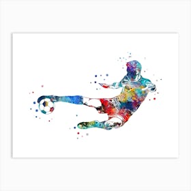 Male Soccer Player Goalkeeper 2 Art Print