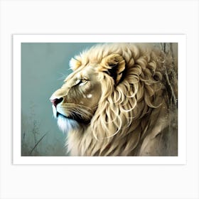 Lion Portrait 33 Art Print