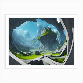 3d Background (3) Art Print