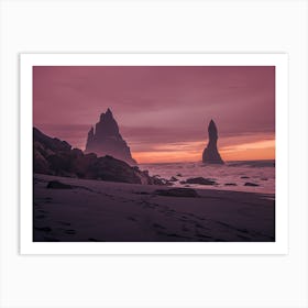 Sunset On The Beach Art Print