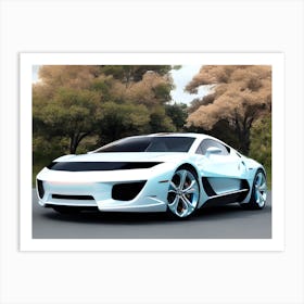 Futuristic Sports Car 25 Art Print