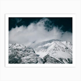 Winter Mountain Landscape Art Print