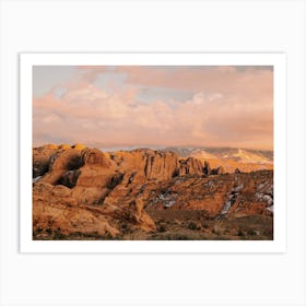 Warm Desert Landscape Art Print