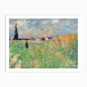 A Summer Landscape (1883), Georges Seurat Art Print