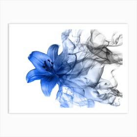 Blue Lily Art Print