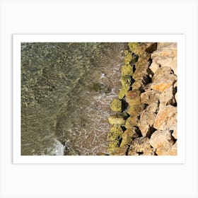 Cliffs On The Beach Art Print