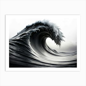 Large Ocean Wave Breaking Art Print