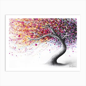 Fanciful Floral Tree Art Print