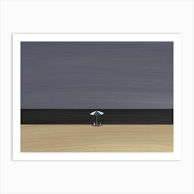 Seagull Day At The Beach Art Print