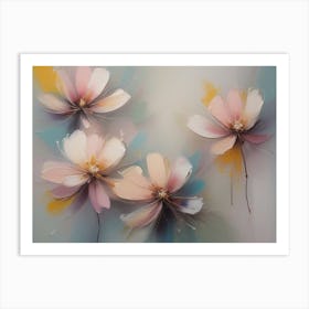 Abstract Flowers 6  Art Print