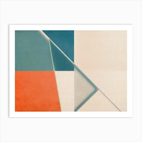 Geometric Sunset 1 Art Print