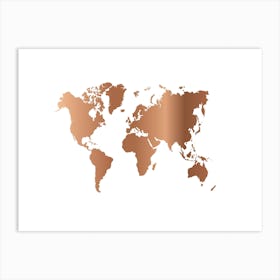 World Map 32 Art Print