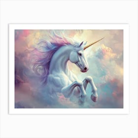 Unicorn In The Sky 5 Art Print