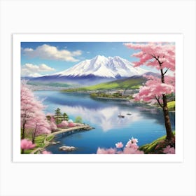 Cherry Blossoms In Japan Art Print