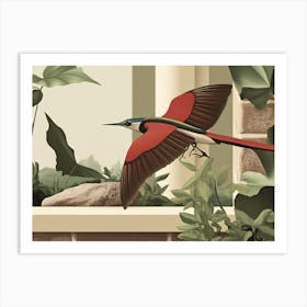 Bird Of Prey Collage Art Print