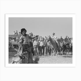 Untitled Photo, Possibly Related To Cowboy At Bean Day Rodeo, Wagon Mound, New Mexico By Russell Lee Art Print