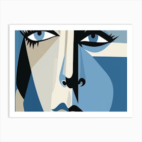 Woman'S Face 3 Art Print