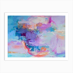 Lilac Abstract Painting Art Print