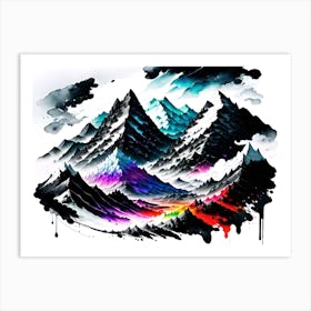 Mountains In The Sky Art Print