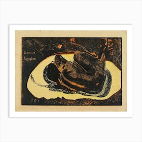 Watched By The Spirits Of The Dead, Paul Gauguin Art Print