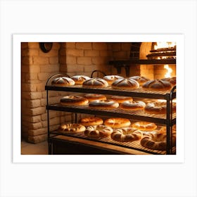 Inside a fine bakery 1 Art Print