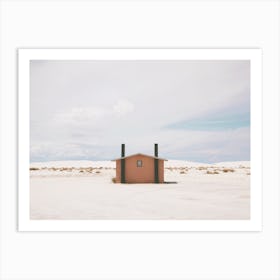 Sandy Desert Rest Stop Art Print