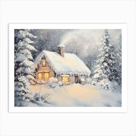 Winter Landscape Scene Art Print