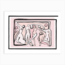 Psychedelic Nudes Art Print