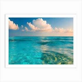 Blue Sea And Clouds Art Print