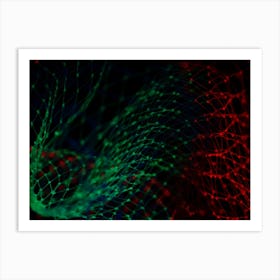 Abstract Image Of A Net Art Print