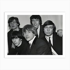 English Rock Band The Rolling Stones, Uk, 4th May 1964 Art Print