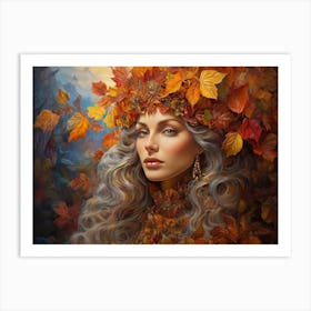 Autumn Woman Art Print