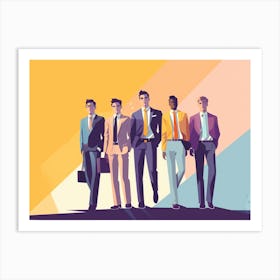 Businessmen In Suits 1 Art Print