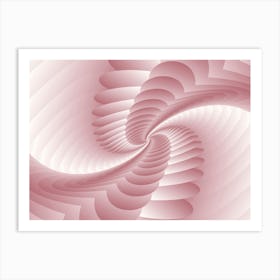 Pink Fractal Background Art Print