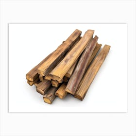 Pile Of Wood Sticks Art Print