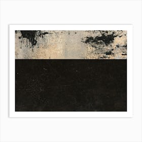 Dark brown, beige and tan abstract art Art Print