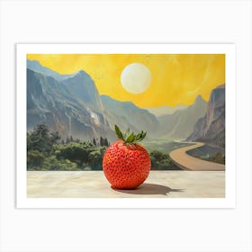 Strawberry In The Sun Art Print