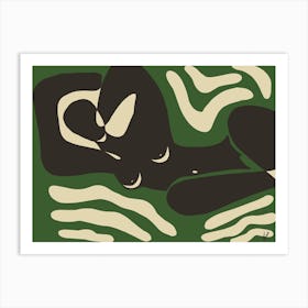 Le Lounge Green Art Print