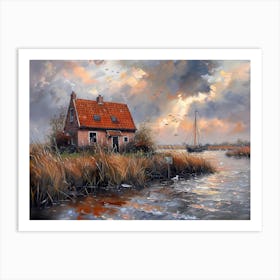 House By The Water 1 Art Print