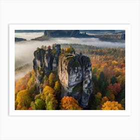 Saxon Rock Formations Art Print