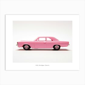 Toy Car 68 Dodge Dart Pink Poster Art Print