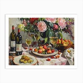 Wine Table Art Print